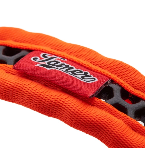 SOFTY Halsband | Länge: 35-41cm | Breite: 2,8cm | Farbe: orange/schwarz